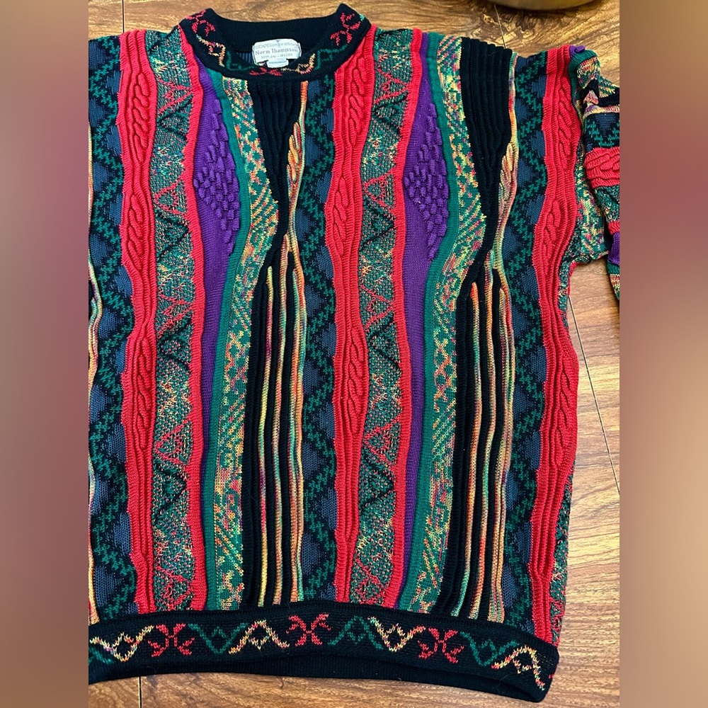 Vintage Norm Thompson “Coogi style” sweater - Picture 4 of 6